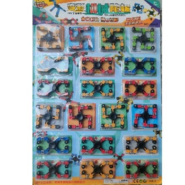 Set 20pc Spiner Robot Lembaran