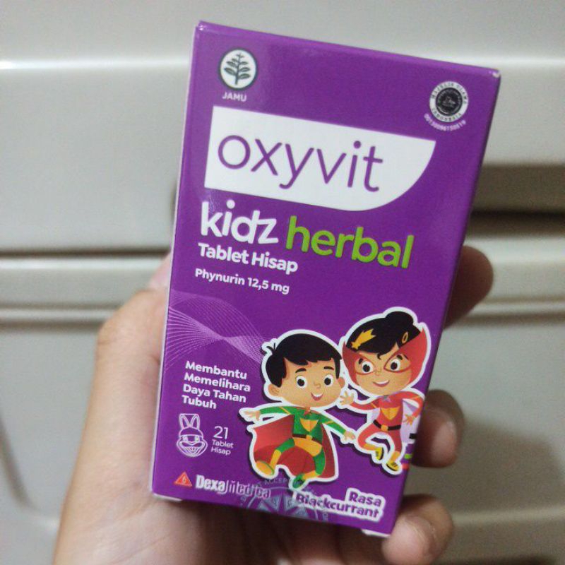 Oxyvit Kidz Kids Herbal 21 tablet hisap menjaga daya tahan tubuh anak