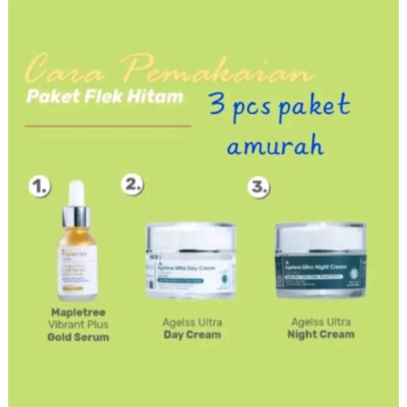 BPOM, Amura, paket, flek, hitam,atasi, masalah, penuaan,dini.amura, cream, night&day+gold, serum, Am