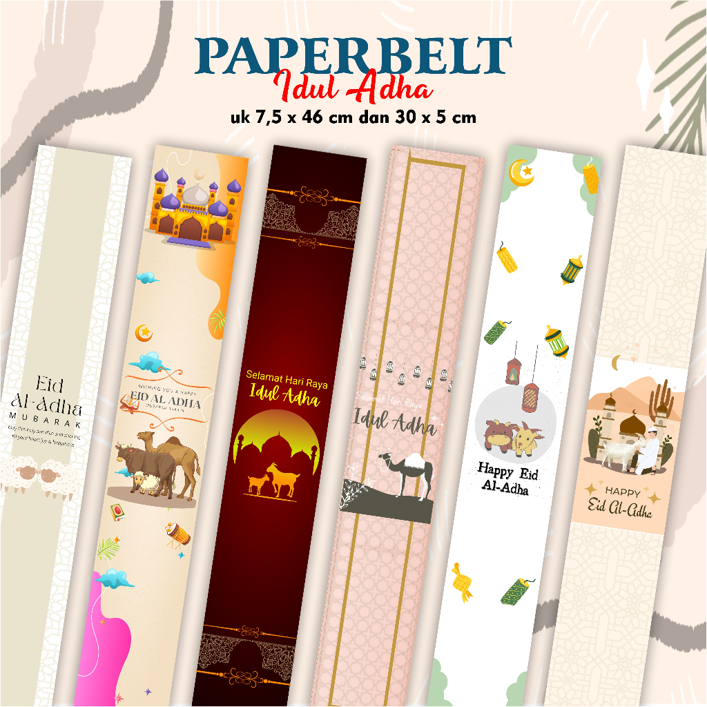 

Paper Belt Idul Adha Label Panjang Hampers Paper Sleeve Segel Box Packaging Paper Belt Hampers Idul Adha