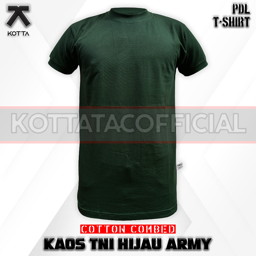 KAOS DALAMAN PDL PDH TNI KATUN JATAH HIJAU ARMY