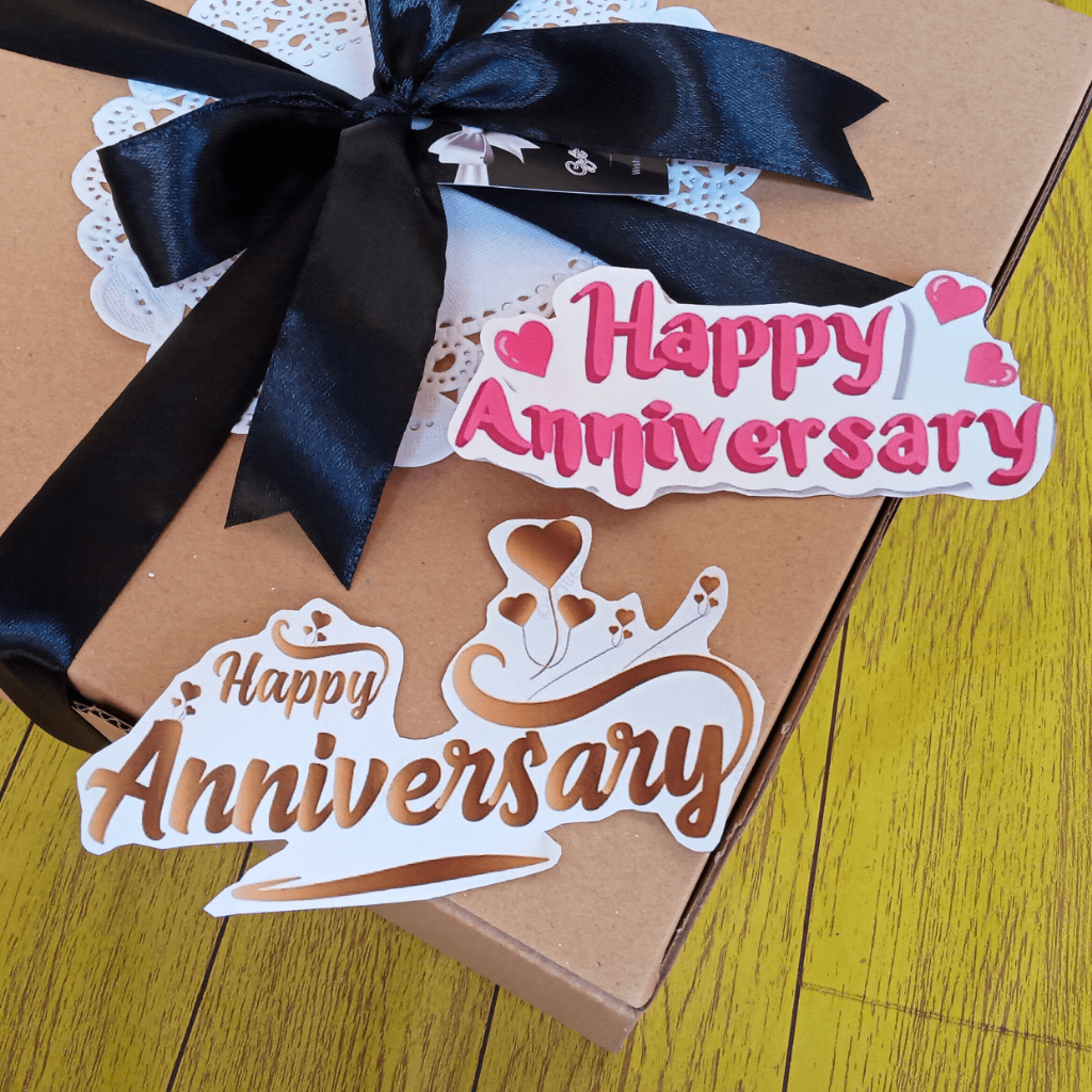 Stiker Anniversary Tambahan Hiasan Hampers Khusus Hampers BbynBoo