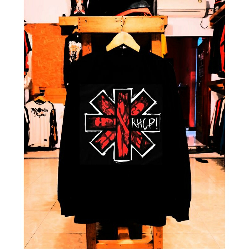 KAOS PANJANG BAND RHCP METAL ORIGINAL DISTRO - KAOS PANJANG PRIA BAND METAL DISTRO ORIGINAL TERBARU
