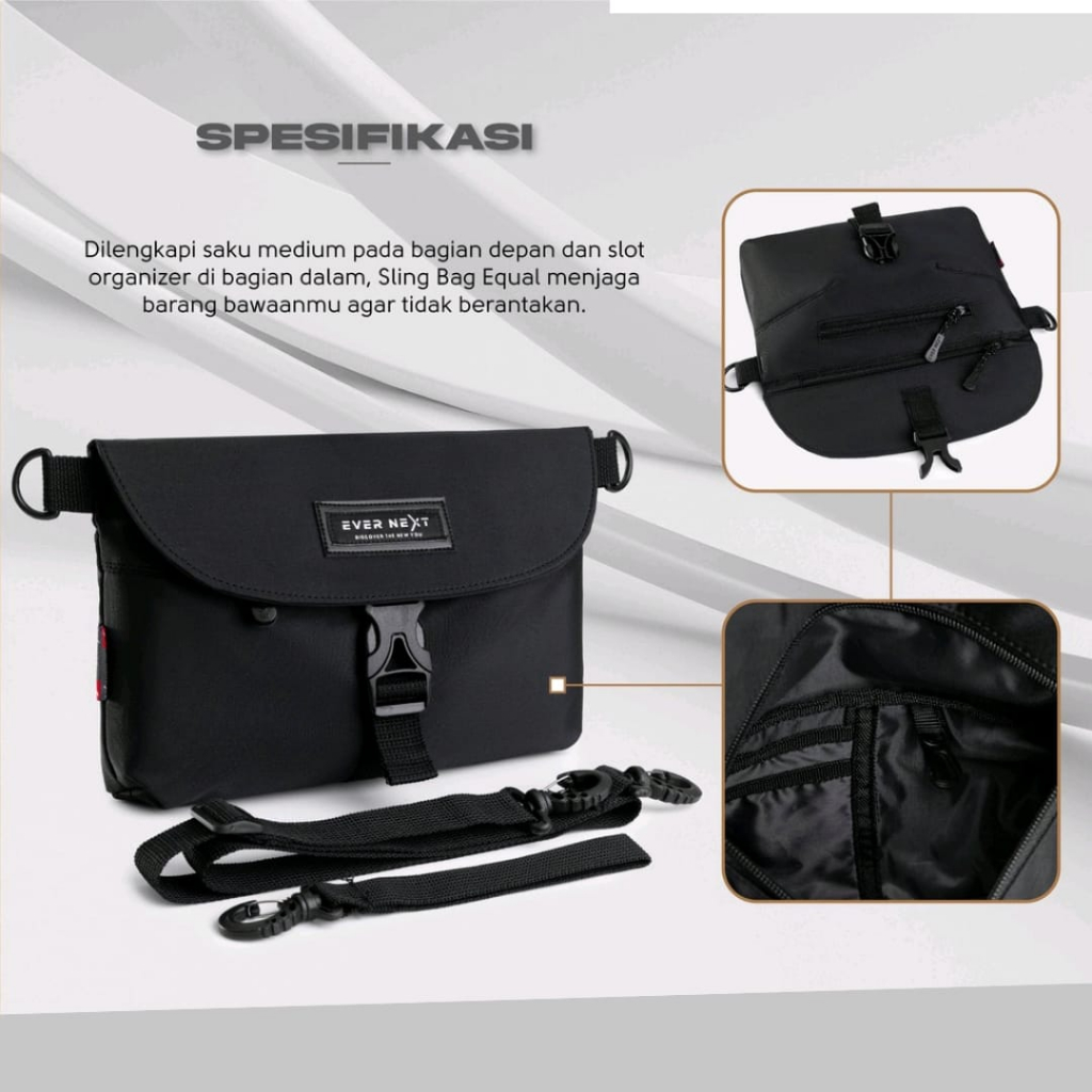 Tas Selempang Sling Bag Handbag Slempang Clucth Bag Waistbag Pria Cowok Distro Anti Air Original Kecil Waterproof Multifungsi R32