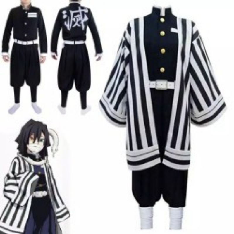 KOSTUM COSPLAY IGURO OBANAI/DEMON SLAYER/KIMETSU NO YAIBA/KOSTUM COSPLAY KIMETSU NO YAIBA/KOSTUM COS