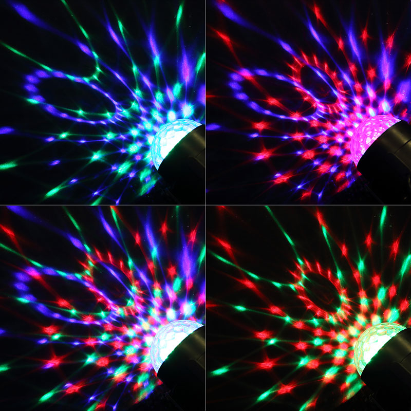 TaffLED Lampu Disco Putar LED RGB 240V 6W with Remote Control - CY-LV-RG - Multi-Color