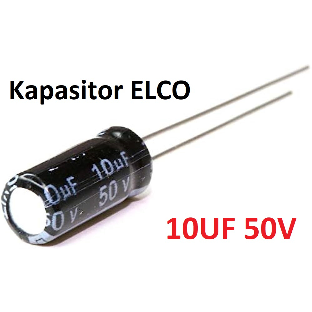 Kapasitor Capacitor ELCO Polar 10uf 50v 10 uf 50v 10 mikro 50 volt