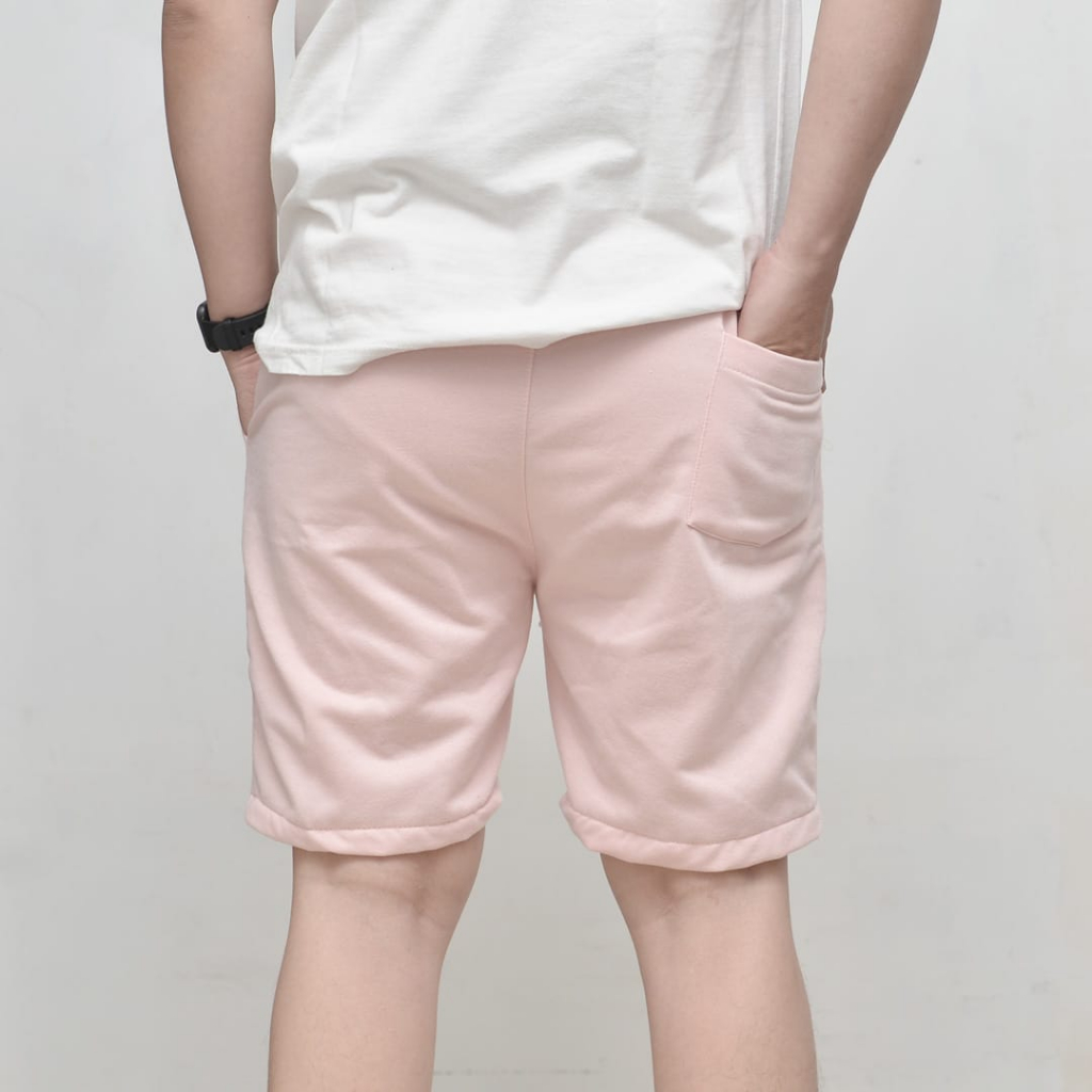 Wengkie.id / Boardshort / celana pendek pria / celana pendek wanita / celana casual / celana pendek murah / Warna Dusty Pink