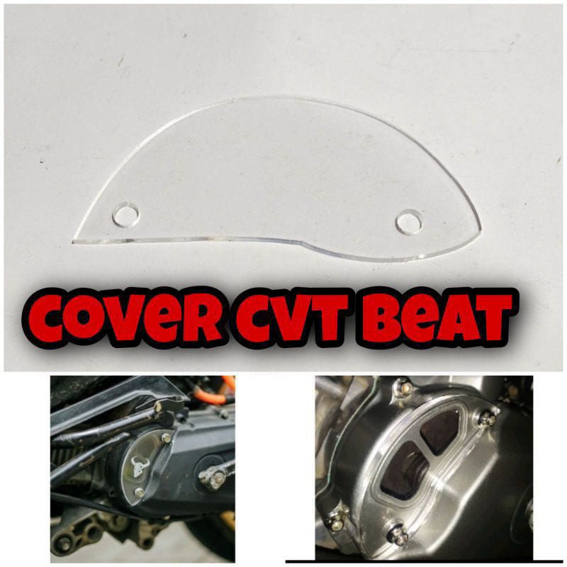 Cover CVT Beat karbu Tutup CVT Scoopy karbu