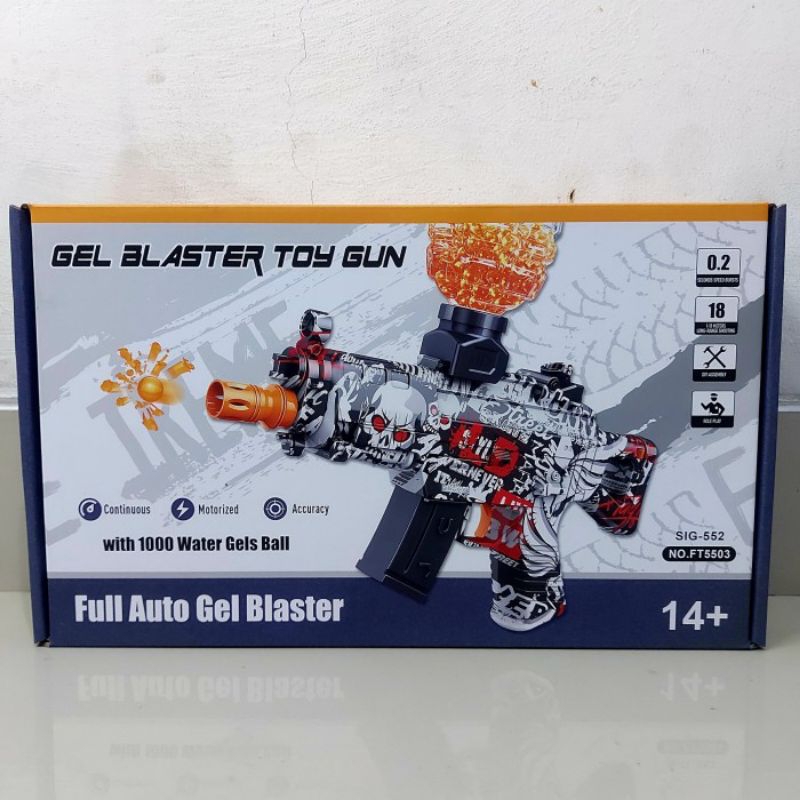 Mainan Gel Blaster Full Automatis Water Gel Electric Auto WGG