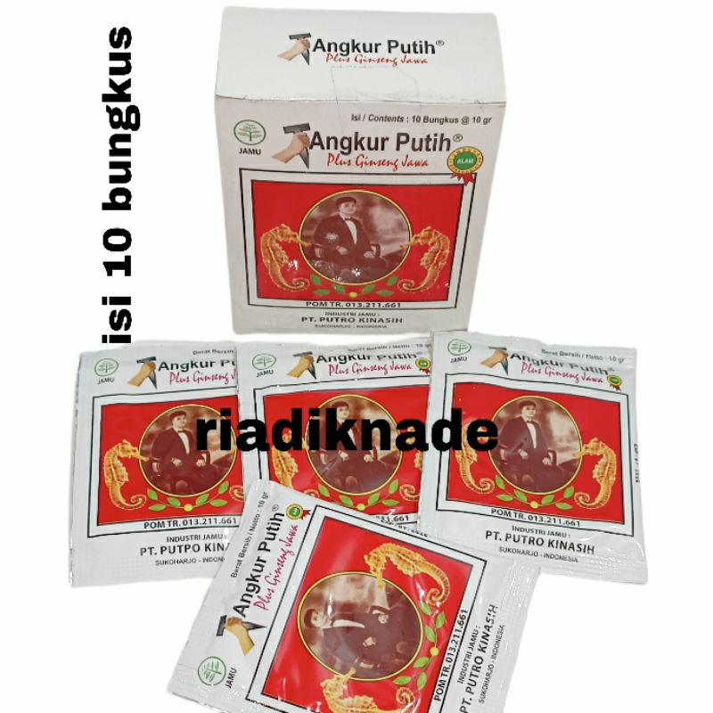 Tangkur Putih Plus Ginseng Jawa( 1 Bungkus)
