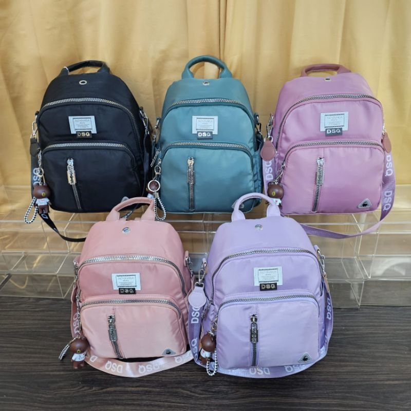 TAS RANSEL WANITA DSQ IMPORT MULTIFUNGSI BAHAN PARASUT DSQ 2in1 1067#