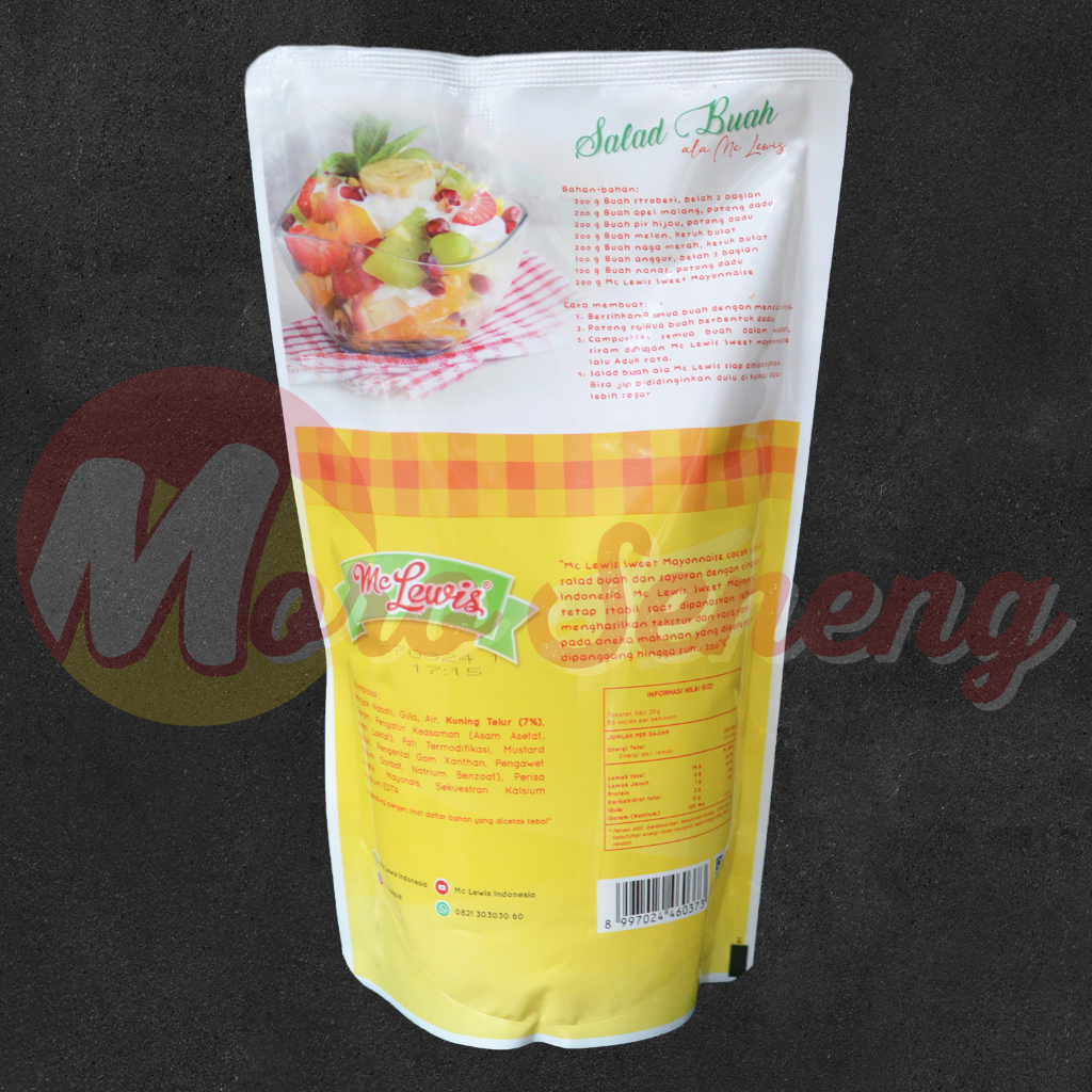 Mayonnaise Sweet Mayo McLewis Mayonais Manis 1 kg