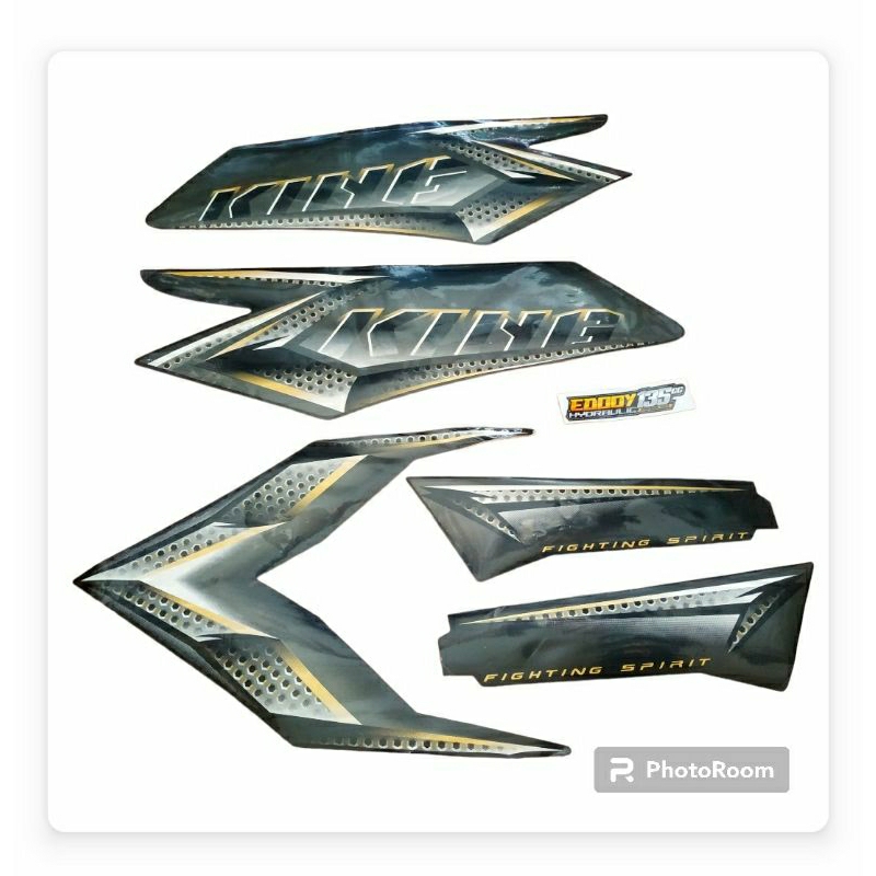 STRIPING RX KING 2008 HITAM - LIS BODY RX KING NEW 2008 HITAM