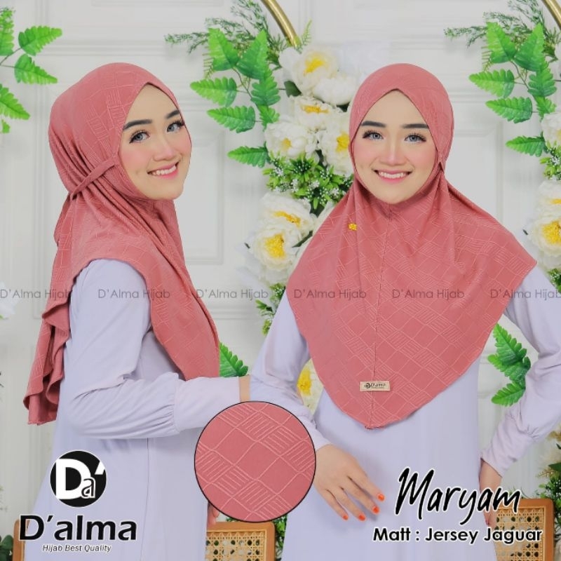 JILBAB MARYAM D ALMA / JILBAB INSTAN / BERGO TALI / HIJAB INSTAN / BERGO JERSEY / BERGO TALI / JILBAB EMBOSS / JILBAB MOTIF