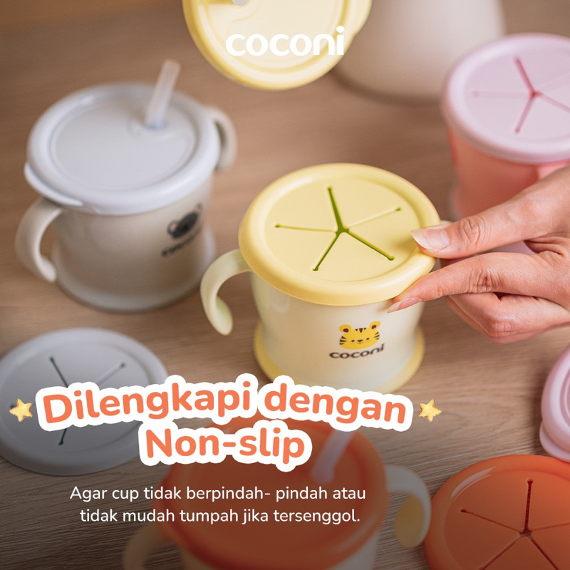 Coconi Early-Age Straw Training Mug 6+ / Gelas Minum Training Bayi