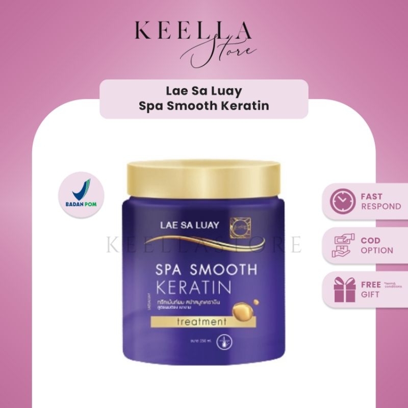 LAE SA LUAY Hair mask spa smooth keratin masker rambut laesaluay