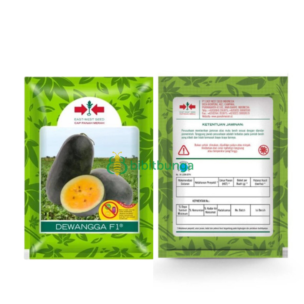 Bibit Semangka Kuning Inul Dewangga F1 40 Biji Benih Cap Panah Merah