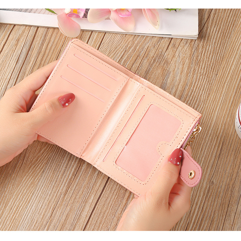 ♥DPS829♥Fashion Korea Dompet Wanita Kecil Dompet Kulit Lipat Dompet Wanita Mini Dompet Wanita Lucu  2060