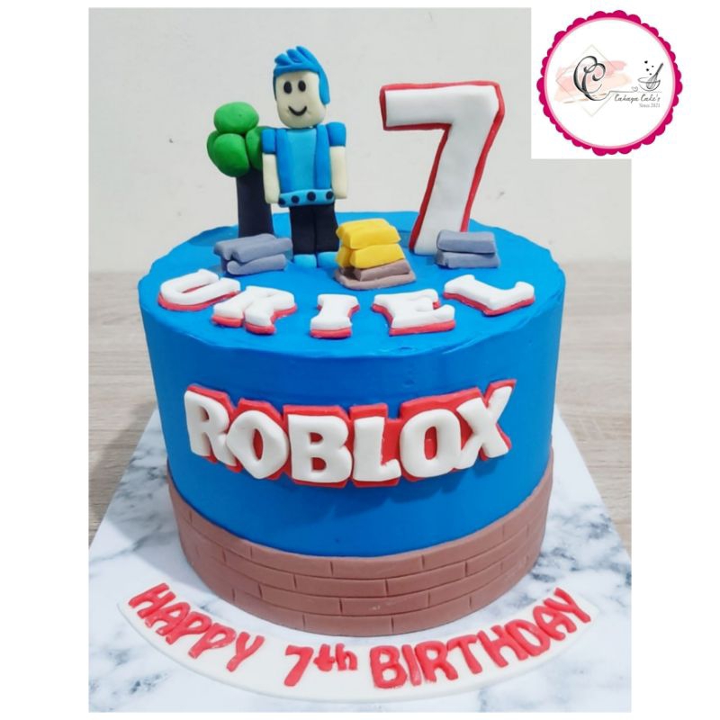 

Kue Ulang Tahun Roblox Cowok / Kue Ultah Anak Laki / Roblox / Robot Roblox Cake