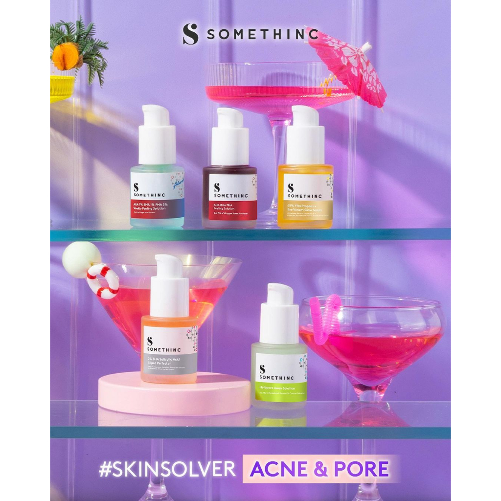 (SALE NEAR Expaired) SOMETHINC Serum All Varian - AHA BHA PHA Peeling Solution / Niacinamide Moisture Sabi Beet / Resurrect Multibiome / AHA 7% BHA 1% PHA 3% Weekly Peeling Solution / Salmon DNA+ Marine Collagen / 24K Gold Essence Somethinc Serum So