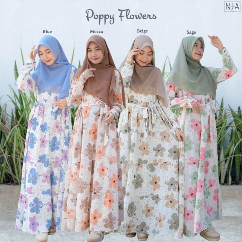 RIHAIA | Poppy Flowers Homedress by NJA Daily