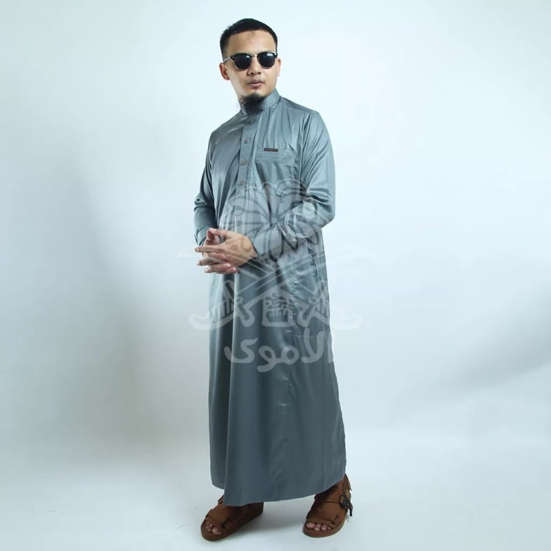 Al Amwa Jubah Thobe Saudi Polyster Korea Platinum Series