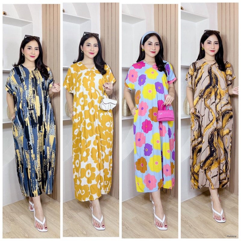 daster busui kanaya bahan rayon daster habel