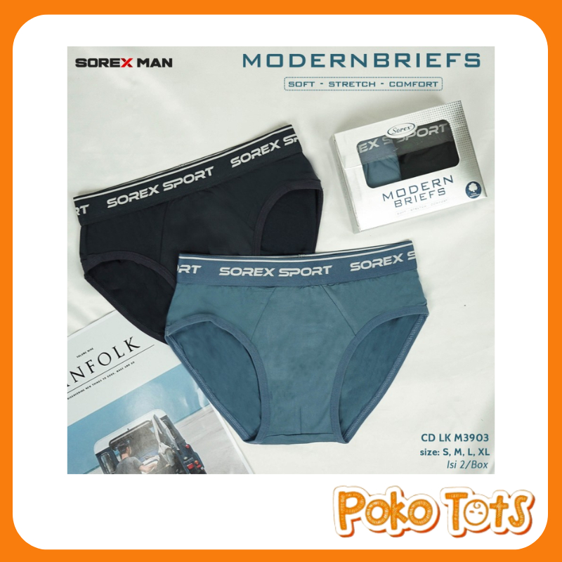 Sorex Man CD Sport Pria M 3903 Celana Dalam Pria Segitiga CD Cowo Sorex Man Modern Briefs