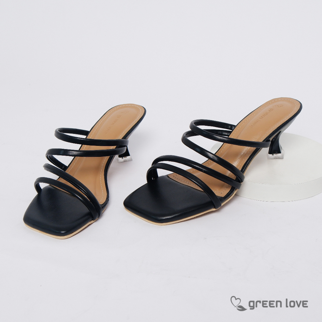 Green Love Sandal Wanita Heels EIFFEL