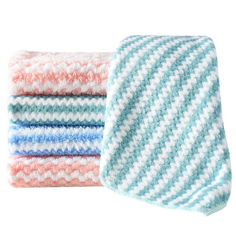 Kain Lap 30x30 Dapur Meja Piring Anti Minyak Tiga Teman - Lap Dapur Microfiber Serap Air