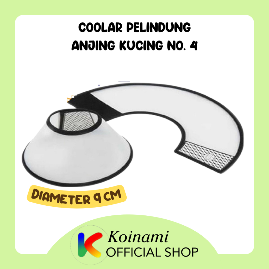 COLLAR NO.4 / collar anjing / pet protection shield / cone collar