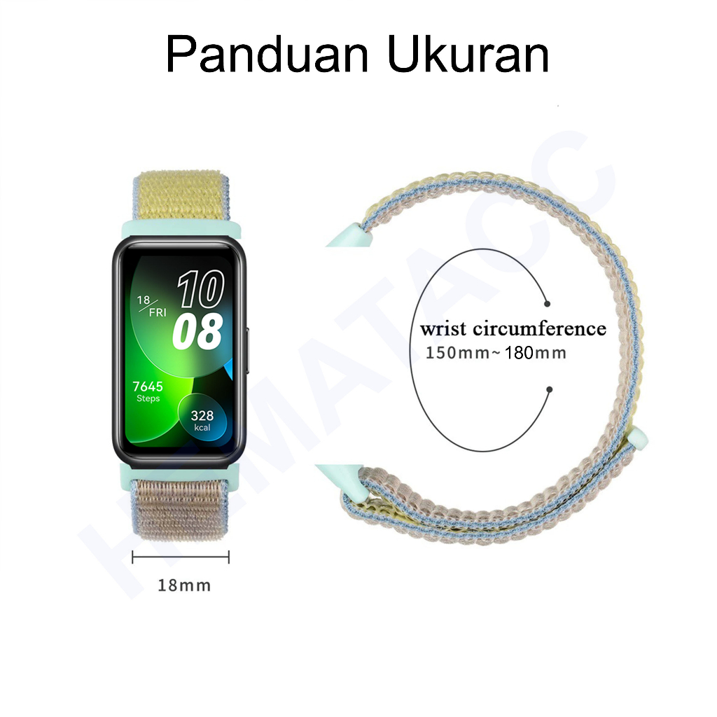 Strap Huawei Band 8 Nylon Quick Dry Tali Nilon Lembut Hematacc