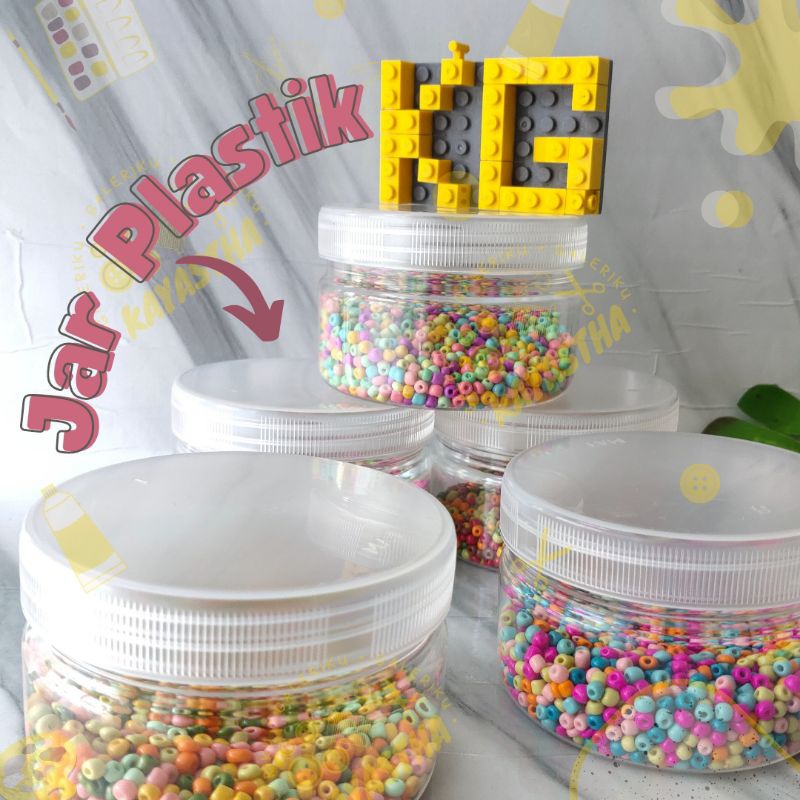 Jar Plastik Serbaguna | Toples Plastik Transparan 300ml