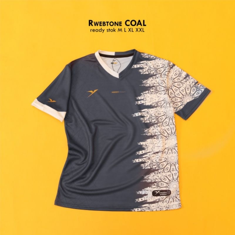[ ANAK & DEWASA ] BAJU RWEBTONE COAL BAJU YOOZH KAOS BADMINTON VOLLY GOWES IMPORT PINGPONG JERSEY OR