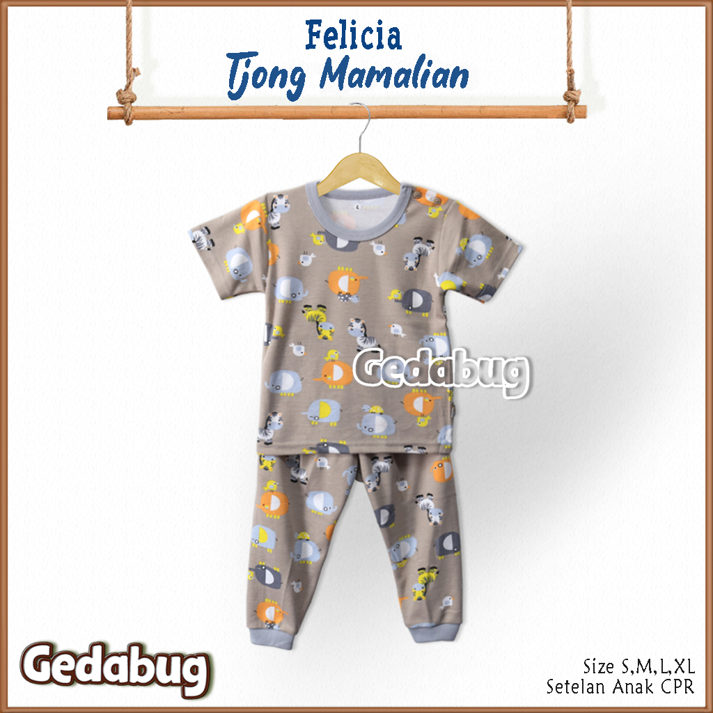 3 Setel - CPR Setelan Felicia Tjong Mamalian | Setelan Anak Super Soft | Gedabug