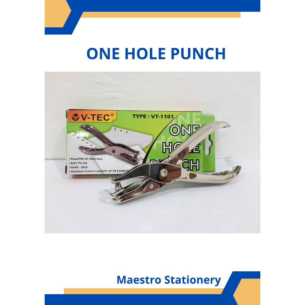 

Pembolong Kertas 1 Lubang / One Hole Punch V-TECH VT-1101