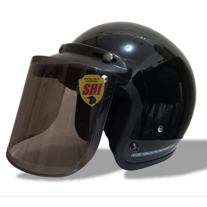 Helm Bogo Polos Pria Wanita