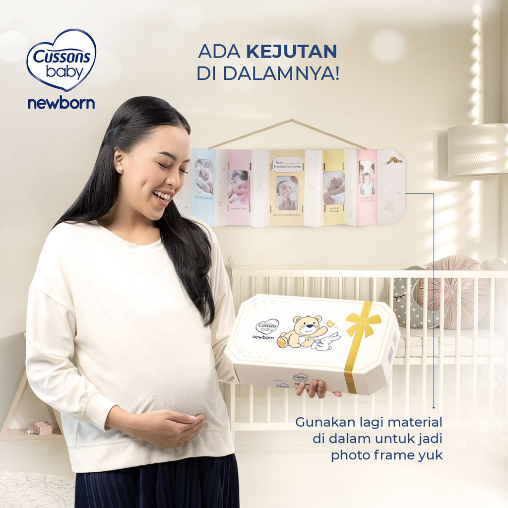 Cussons Baby Gift Set Newborn Premium - Gift Pack 6 Item - Paket Hadiah Bayi