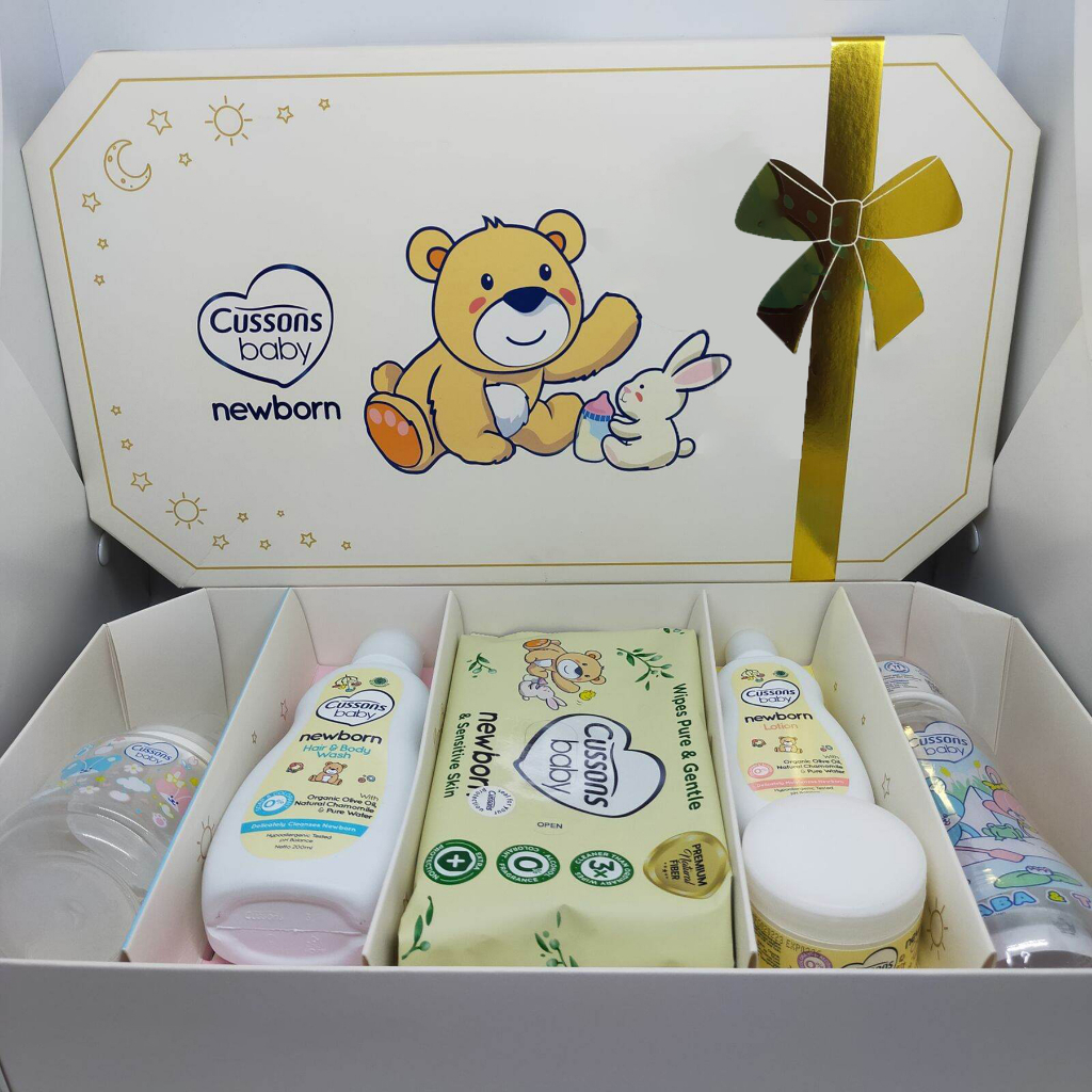 Cussons Baby Gift Set Newborn Premium - Gift Pack 6 Item - Paket Hadiah Bayi