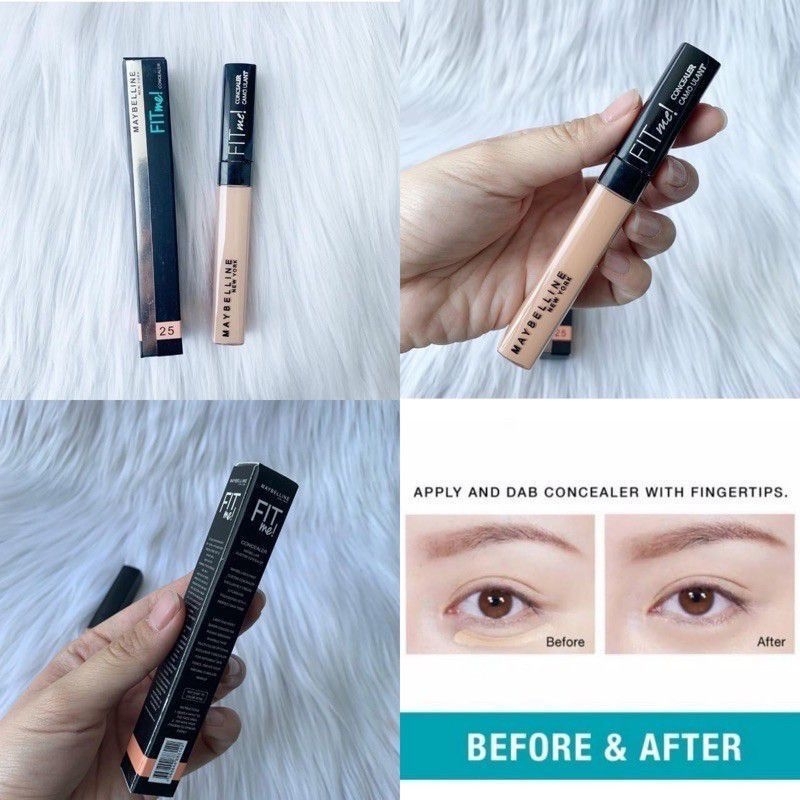 Paket Kosmetik Fit me 2in1 Ekonomis Murah Make up Concealer Eyeliner Maybelline