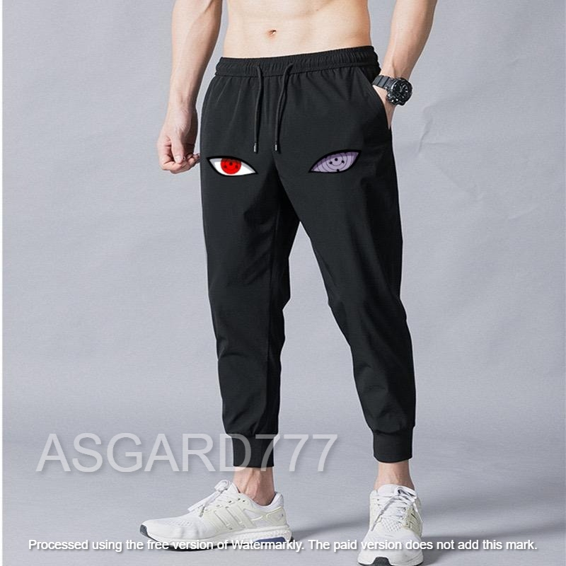 Celana Panjang Pria Asgard777 Celana Jogger Rinengan Motif Sablon