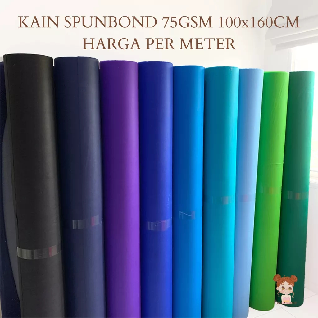 

❤️bhenix❤️kain spunbond buket 75gsm 100x160 [harga per meter] kain tas furing goodie bag florist