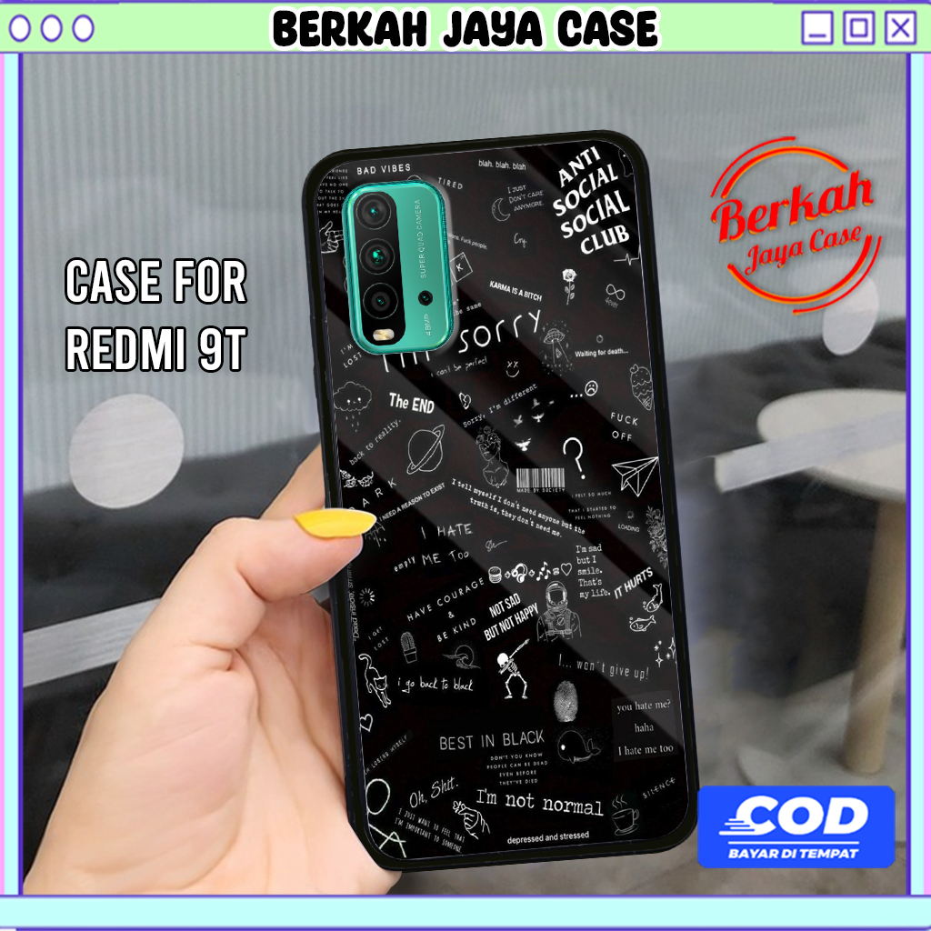 Case Hp Redmi 9T Casing Hp Redmi 9T Casing BLACK01 Casing Terbaru Case Karakter Lucu Casing Lucu Cas