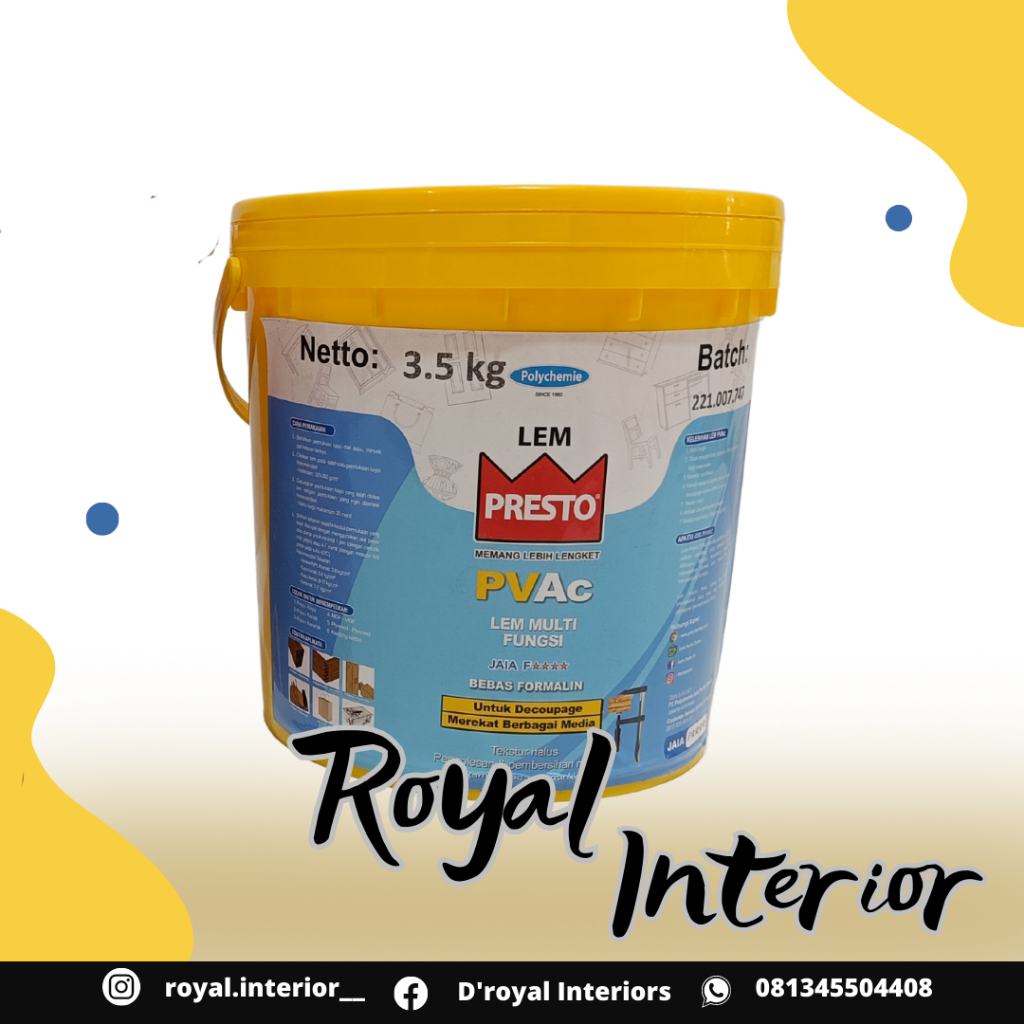 Lem Putih "Presto" PVAc