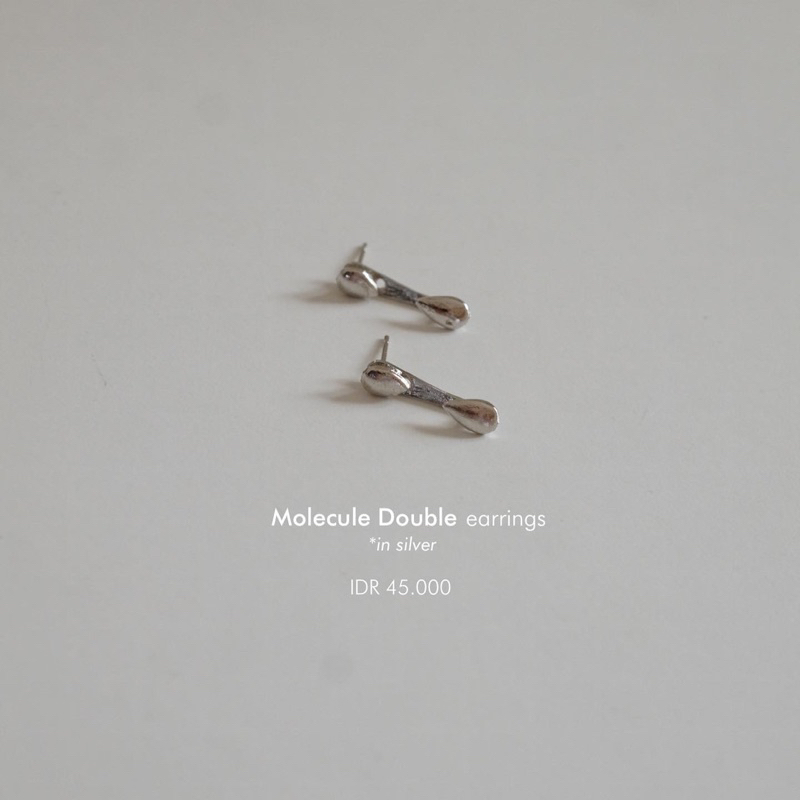 Ark.co - Molecule double earrings anting tusuk minimalis simple