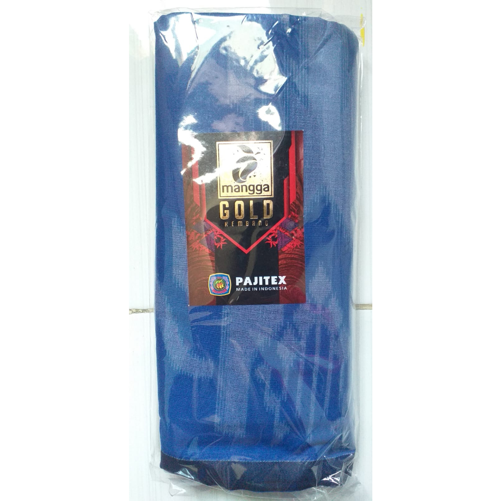 SARUNG MANGGA GOLD KEMBANG WARNA BIRU