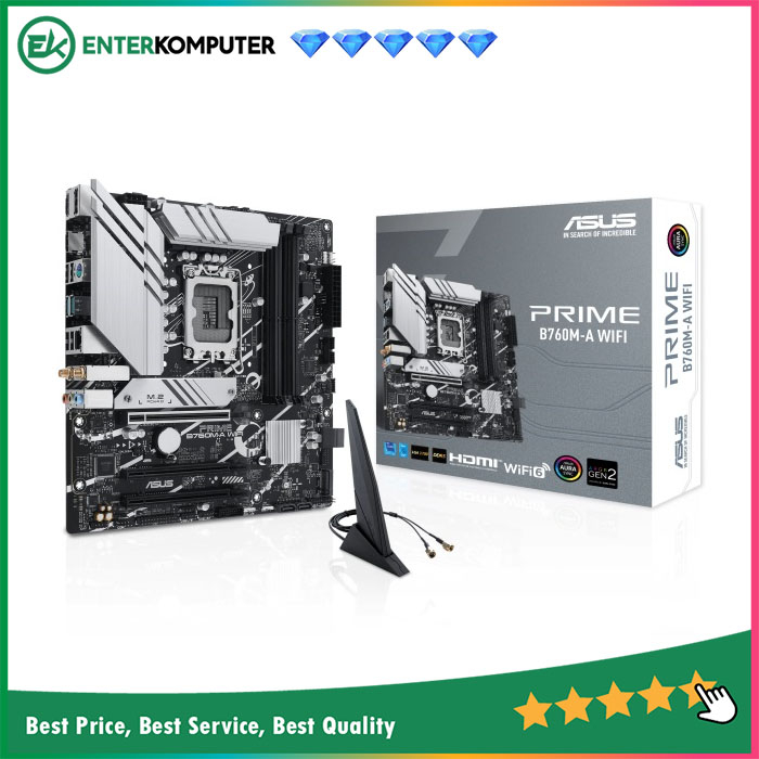 Motherboard Asus PRIME B760M-A WIFI - LGA1700 B760 DDR5 USB3.2 Type-C