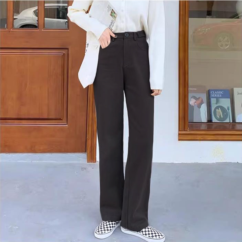 celana jeans wanita kekinian kulot/korean style highwaist import celana wanita terbaru premium polos retro straight jeans