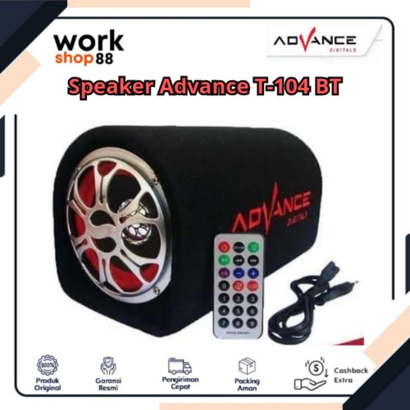 ADVANCE T-104BT 10 Inch Speaker Portable Bluetooth + Karaoke.